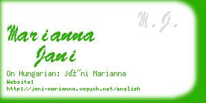 marianna jani business card